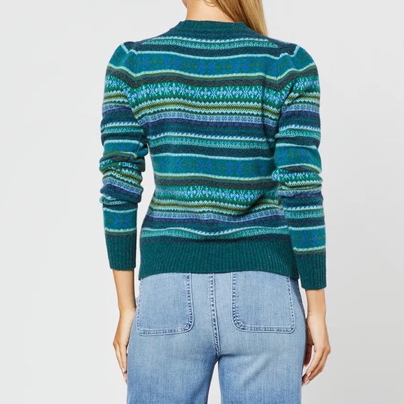 Ann Mashburn Giselle Fairisle Sweater Medium NWT $350 - Picture 3 of 4